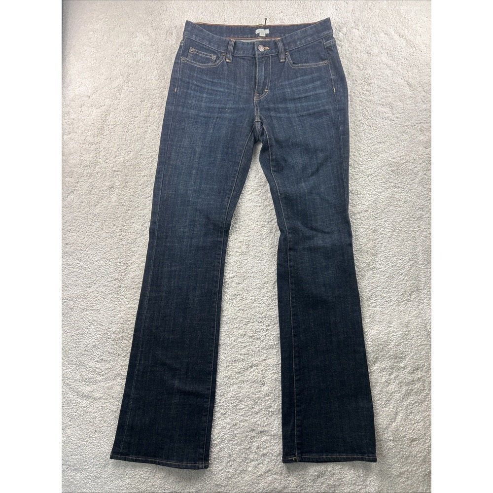 J Crew Women's Rn77388 Style 89 Stretch Jeans Size 27R Straight Classic Rider